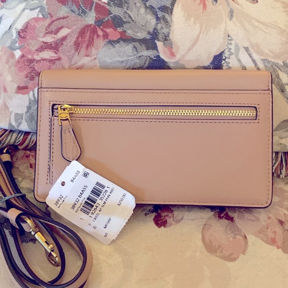 COACH CROSSBODY CRYSTAL 
& LEATHER WALLET & SLIM PHONE CASE. NWT - Picture 6 of 8